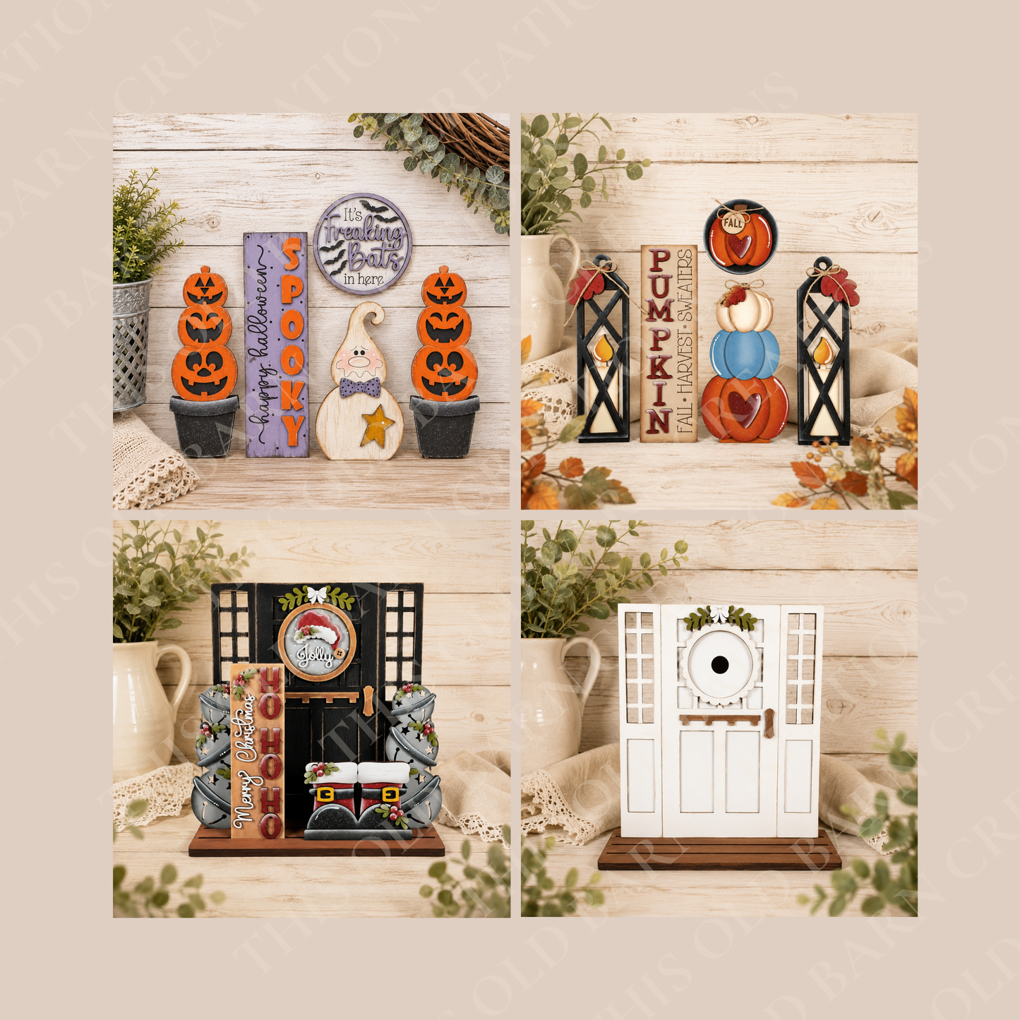 Reversible Interchangeable Front Door Display