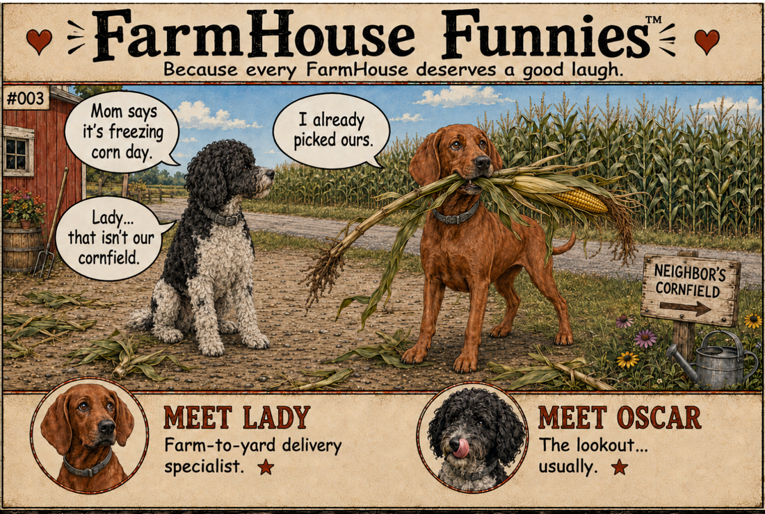 FarmHouse Funnies™ Comic #003: Corn Day