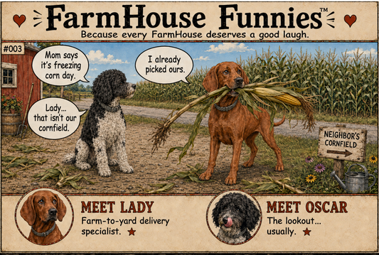 FarmHouse Funnies™ Comic #003: Corn Day