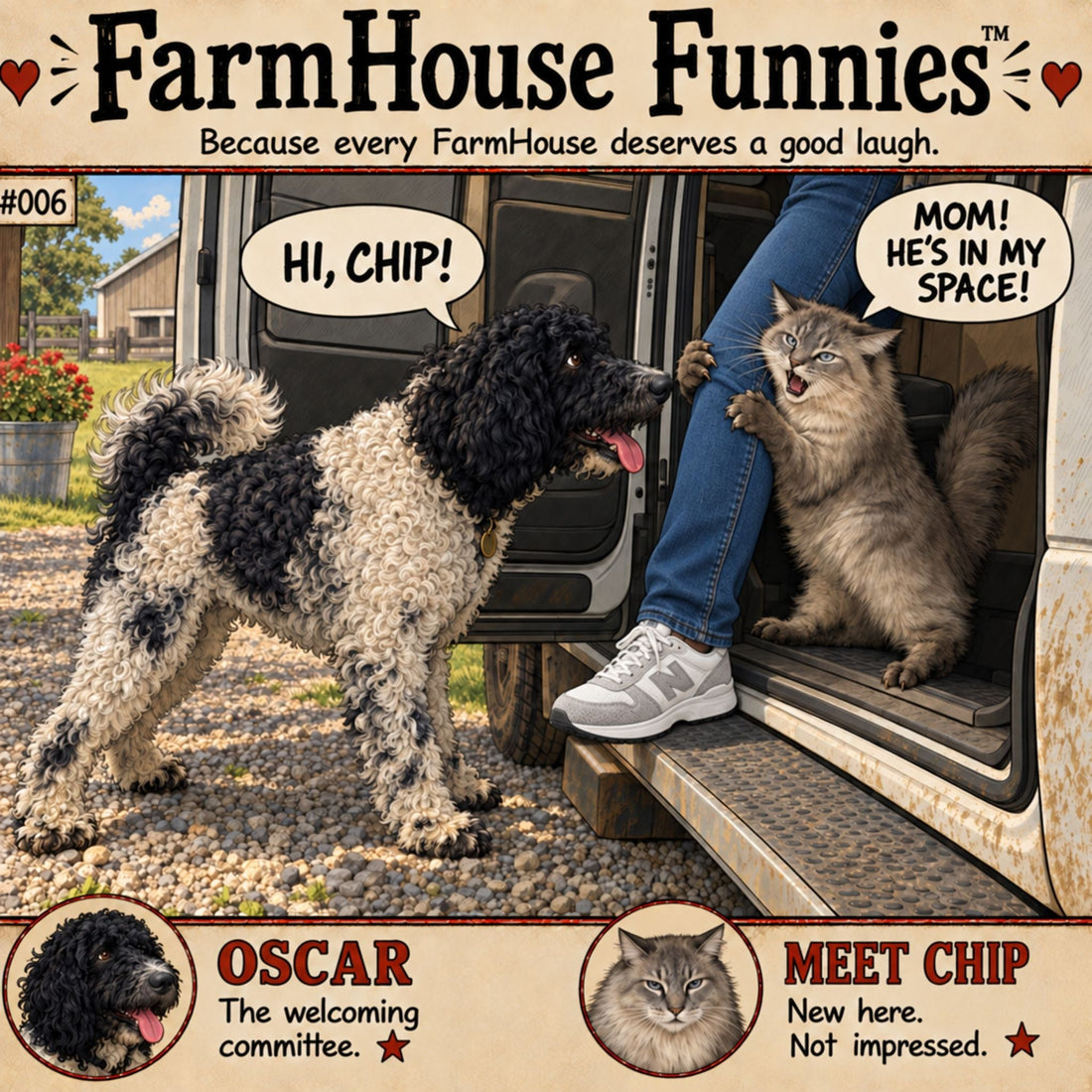 Chip Meets the Welcoming Committee