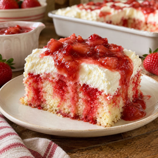 Homemade Strawberry Jello Poke Cake