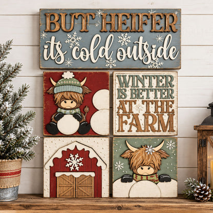 Gnome & Highlands - Large Leaning Frame & Interchangeable Sign Sets