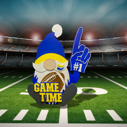Game Day Gnome - Football Fan Decor Leane | #1 Fan Gnome | Game Time Sports Decoration