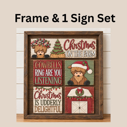 Gnome & Highlands - Large Leaning Frame & Interchangeable Sign Sets