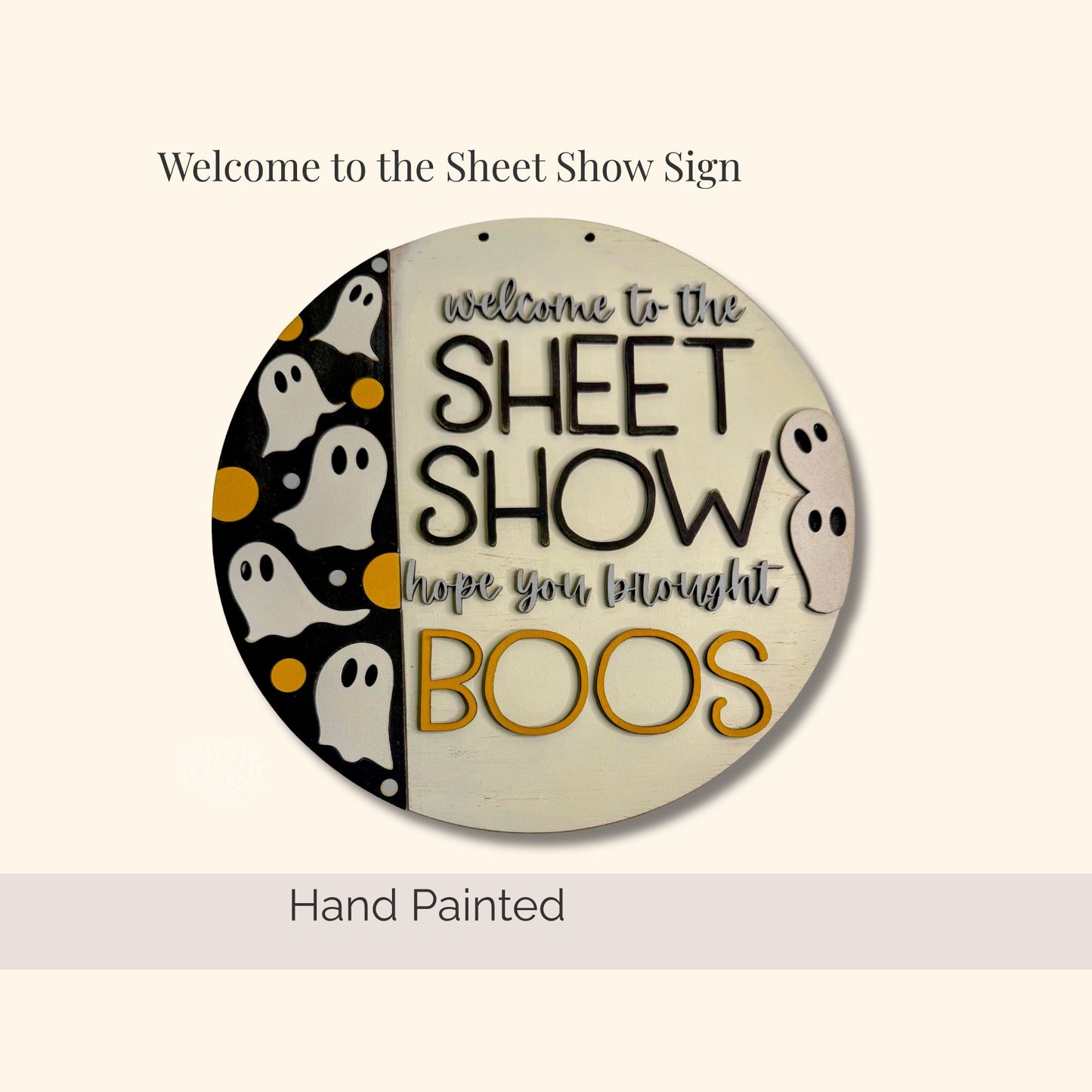 Welcome to the Sheet Show Door Hanger – Funny Farmhouse Sign