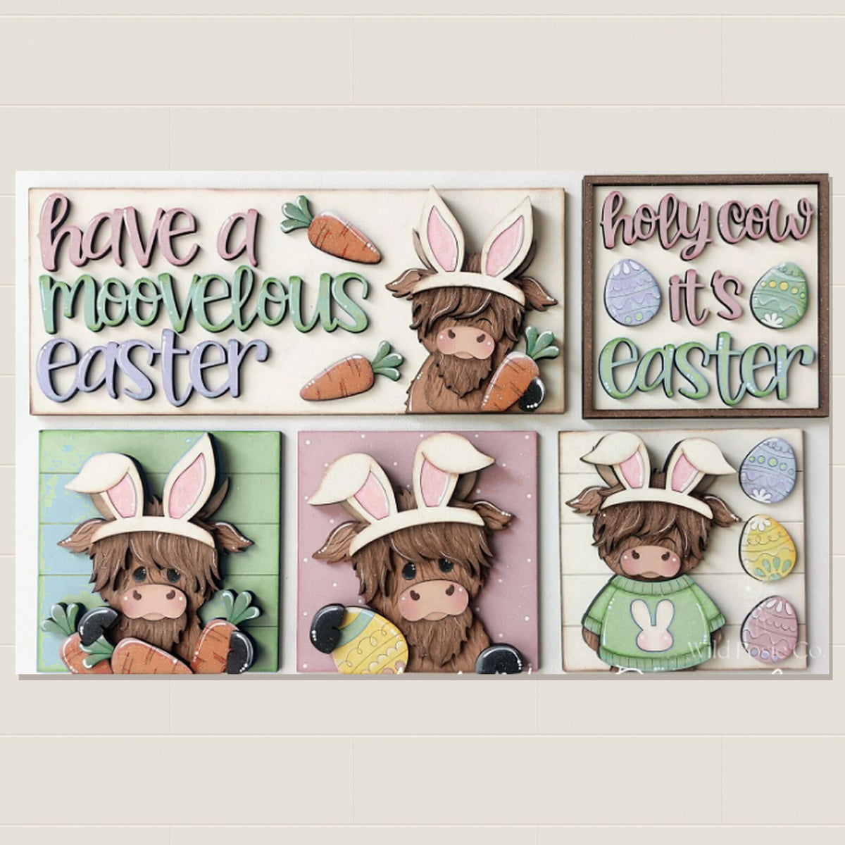 Gnome & Highlands - Large Leaning Frame & Interchangeable Sign Sets