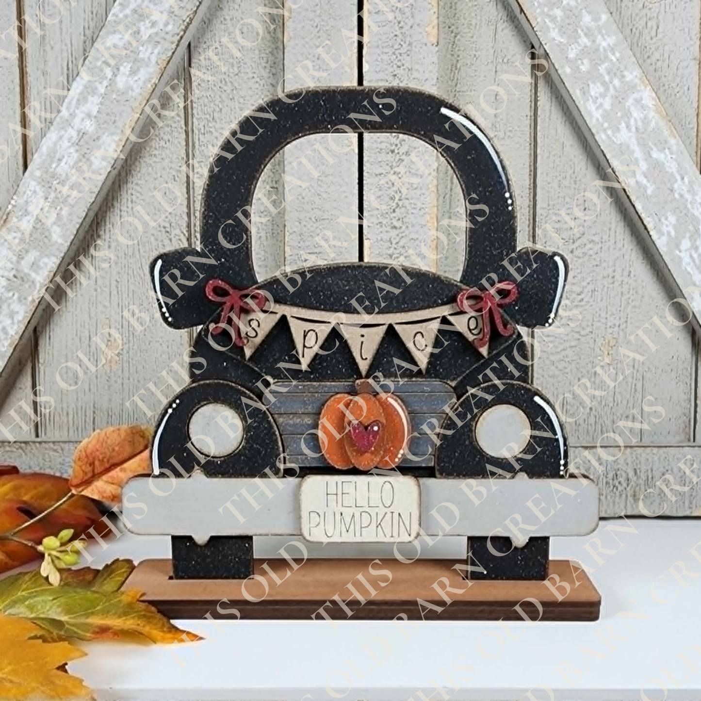 Reversible Vintage Truck Shelf Sitter
